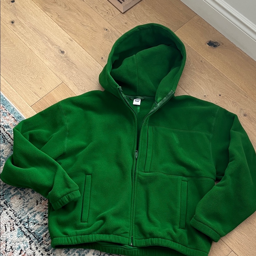 Green TNA Jacket Hoodie